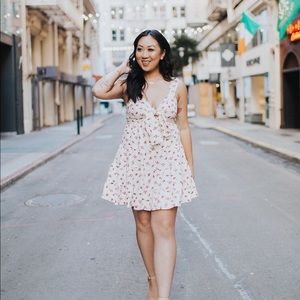 White Floral Summer Dress